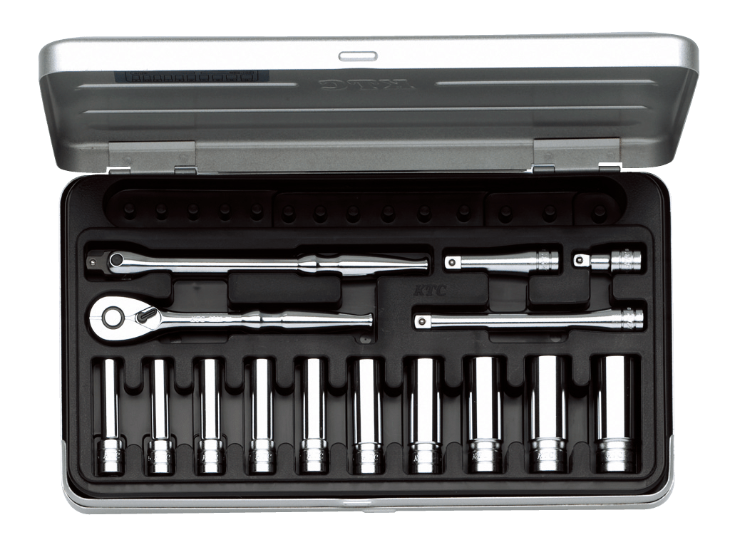 [TB2L10] KTC(京都機械工具)6.3sq.ディープソケットレンチセット[15点] セット品15点 - MisakaZoo