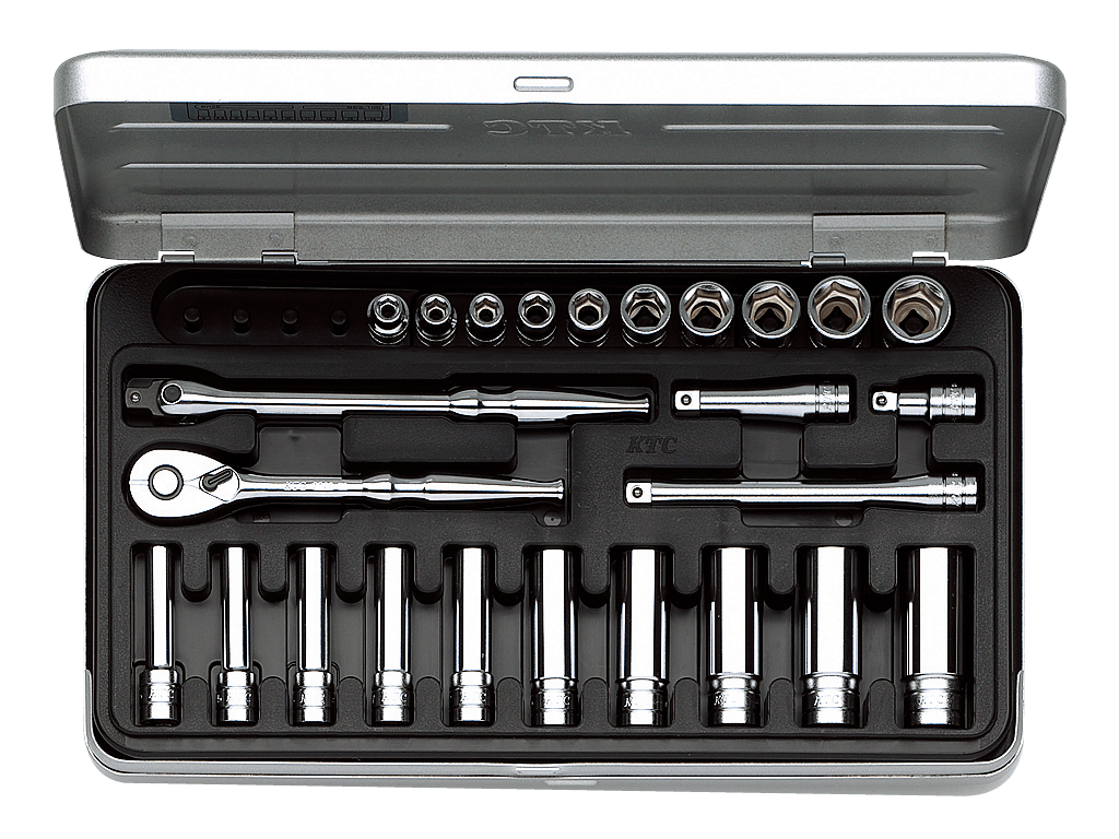 [TB2X20] KTC(京都機械工具)6.3sq.ソケットレンチセット[25点] セット品25点 - MisakaZoo