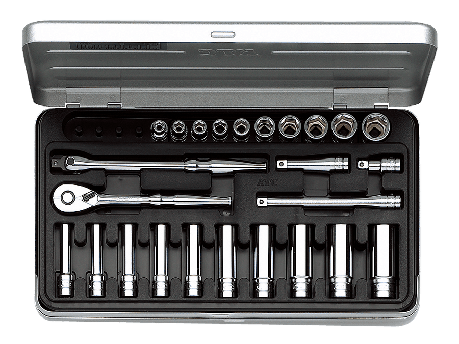 [TB2X20] KTC(京都機械工具)6.3sq.ソケットレンチセット[25点] セット品25点 - MisakaZoo