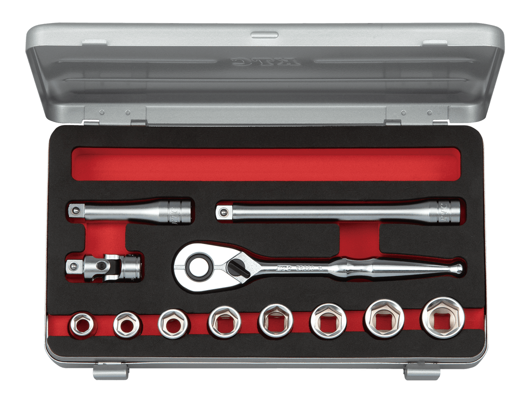 [TB312BA] KTC(京都機械工具)9.5sq.ソケットレンチセット（六角）インチサイズ[12点] セット品12点 - MisakaZoo