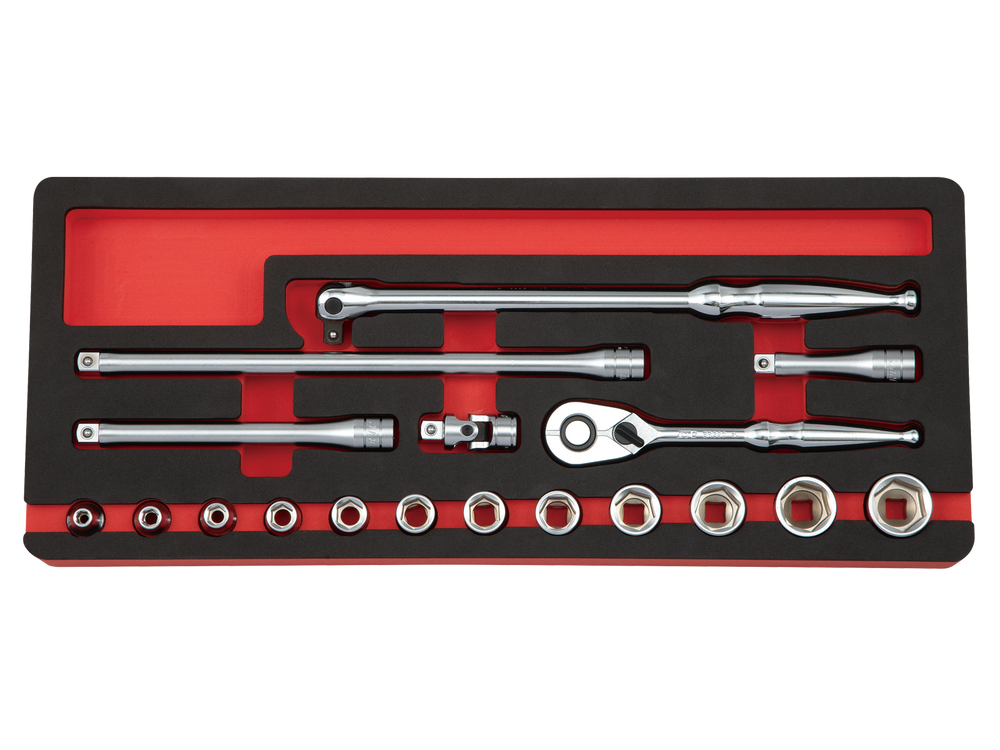 [TB318A] KTC(京都機械工具)9.5sq.ソケットレンチセット（六角）[18点] セット品18点 - MisakaZoo