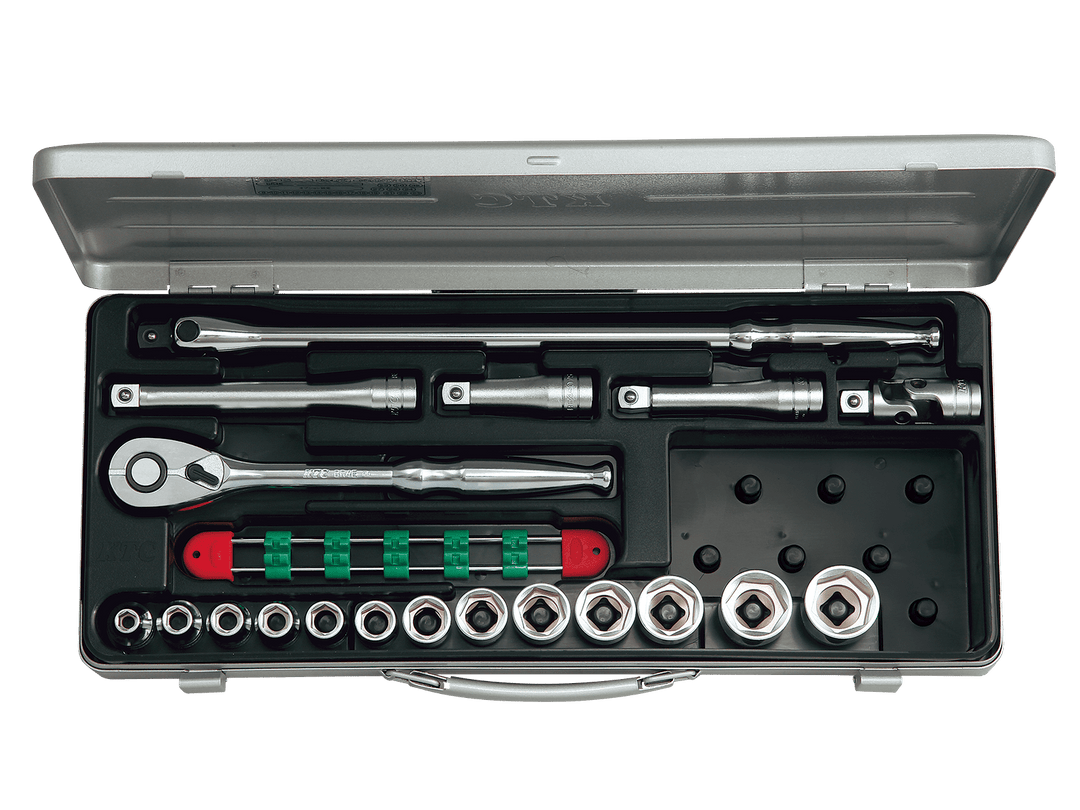 [TB413] KTC(京都機械工具)12.7sq.ソケットレンチセット[19点] セット品19点 - MisakaZoo