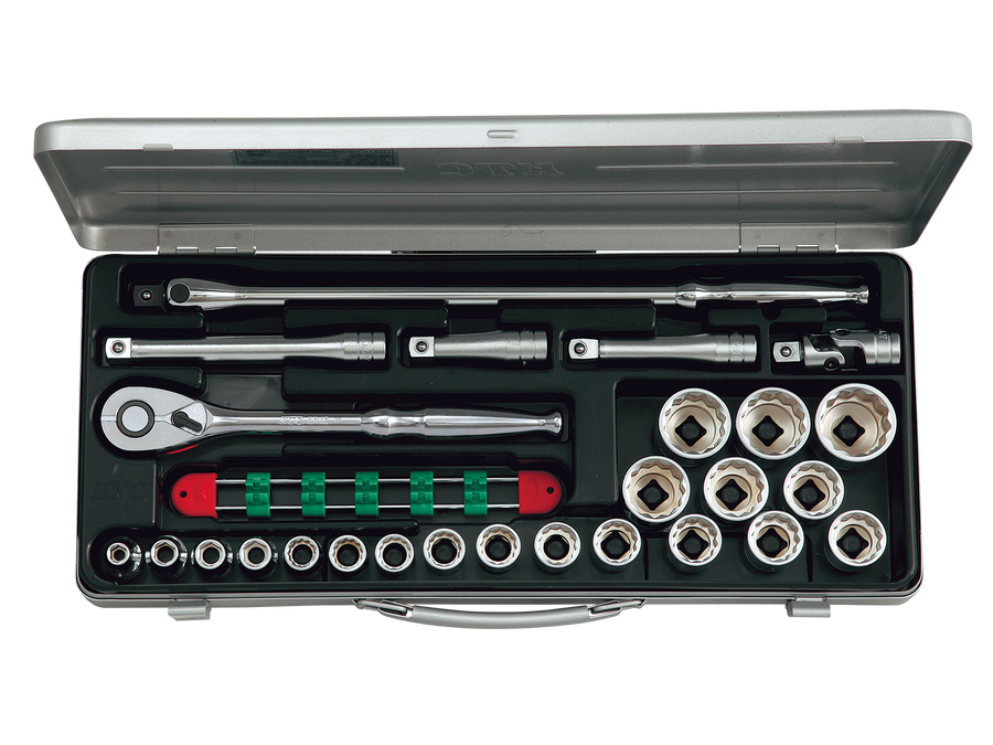 [TB420X] KTC(京都機械工具)12.7sq.ソケットレンチセット[26点] セット品26点 - MisakaZoo