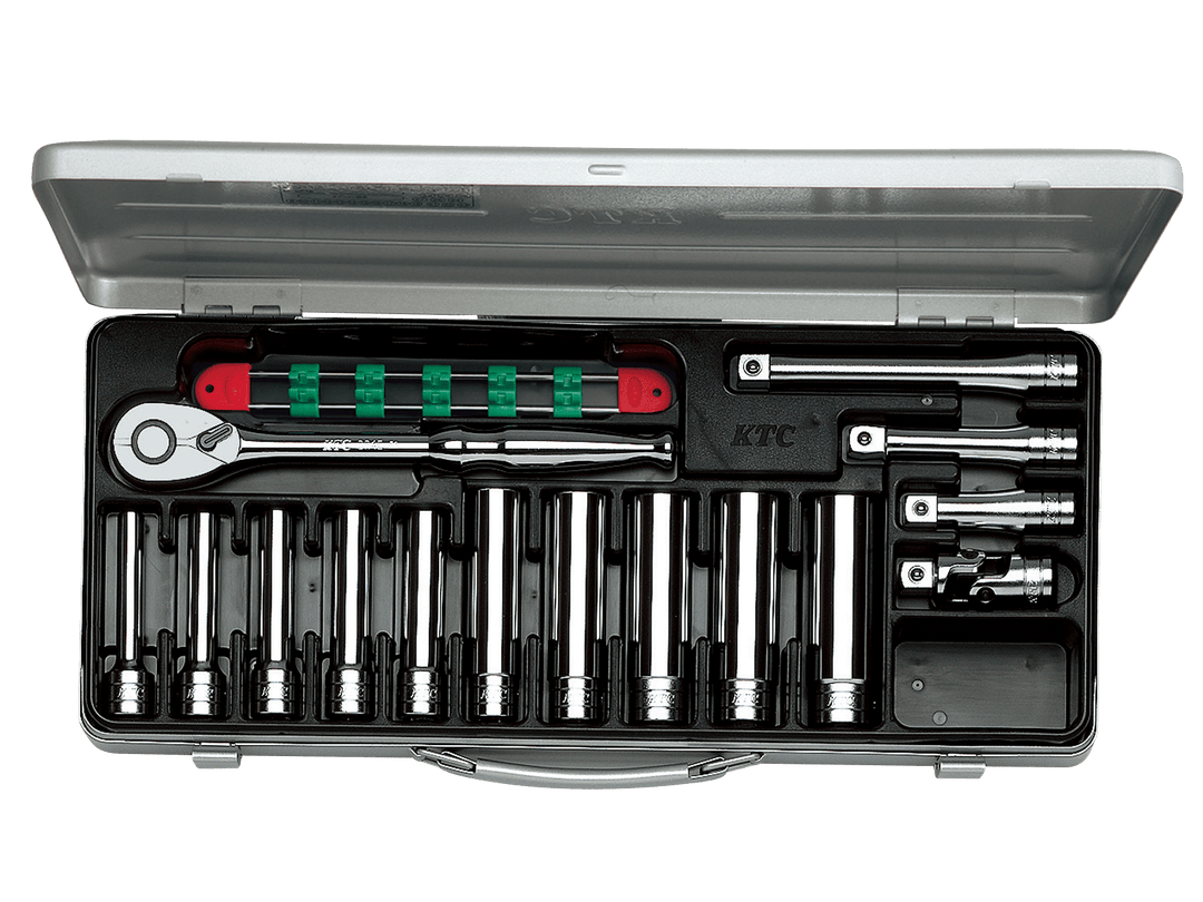 [TB4L10X] KTC(京都機械工具)12.7sq.ディープソケットレンチセット[15点] セット品15点 - MisakaZoo