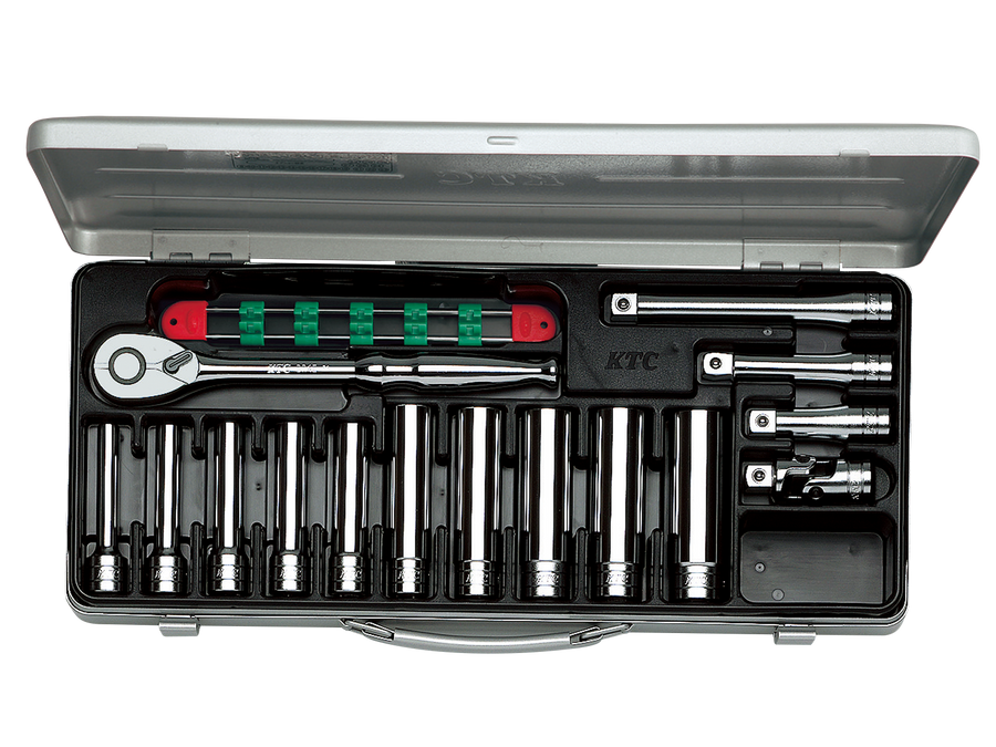 [TB4L10X] KTC(京都機械工具)12.7sq.ディープソケットレンチセット[15点] セット品15点 - MisakaZoo