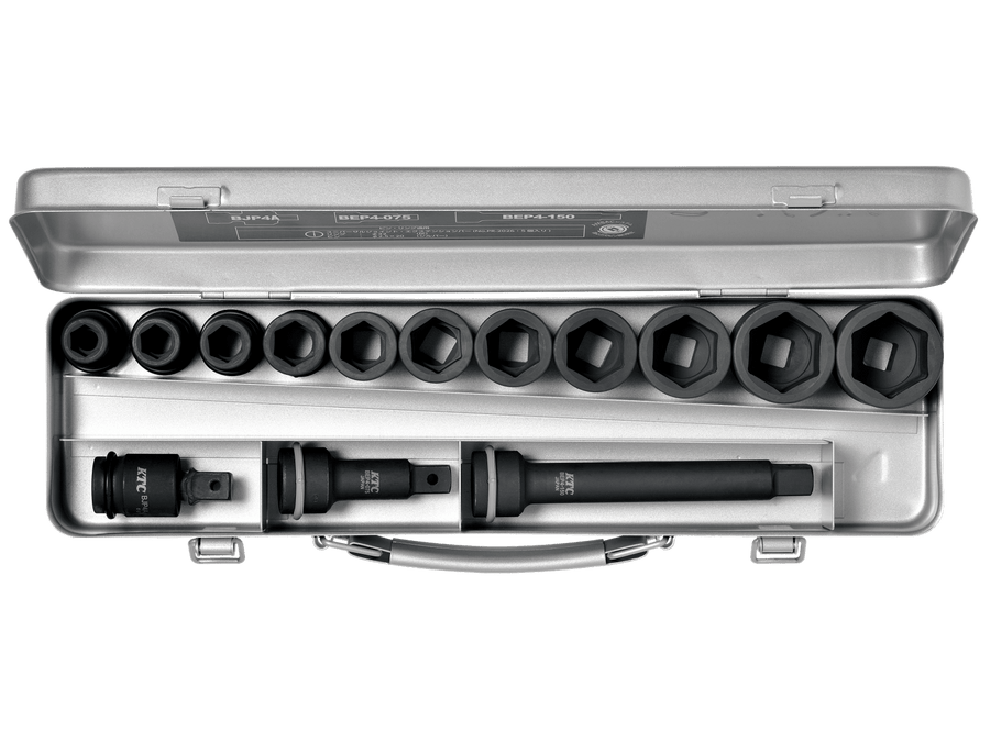 [TBP411PA] KTC(京都機械工具)12.7sq.インパクトレンチ用ソケットレンチセット（スタンダード）[14コ組] セット品14点 - MisakaZoo