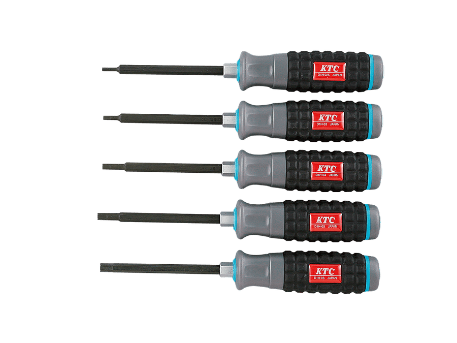 [TD1H5] KTC(京都機械工具)樹脂柄ヘキサゴンドライバセット[5本組] セット品5点 - MisakaZoo
