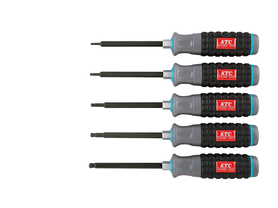 [TD1HBP5] KTC(京都機械工具)樹脂柄ボールポイントヘキサゴンドライバセット[5本組] セット品5点 - MisakaZoo