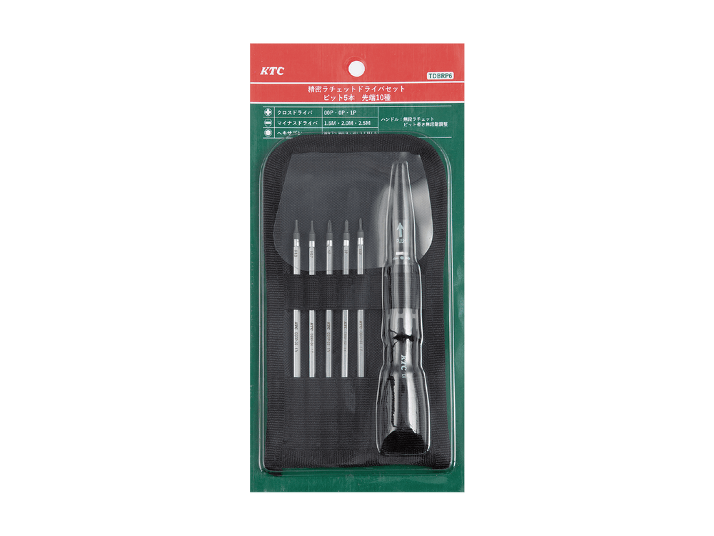[TDBRP6] KTC(京都機械工具)精密ラチェットドライバ ビット5本（先端10種） 単品1個 - MisakaZoo
