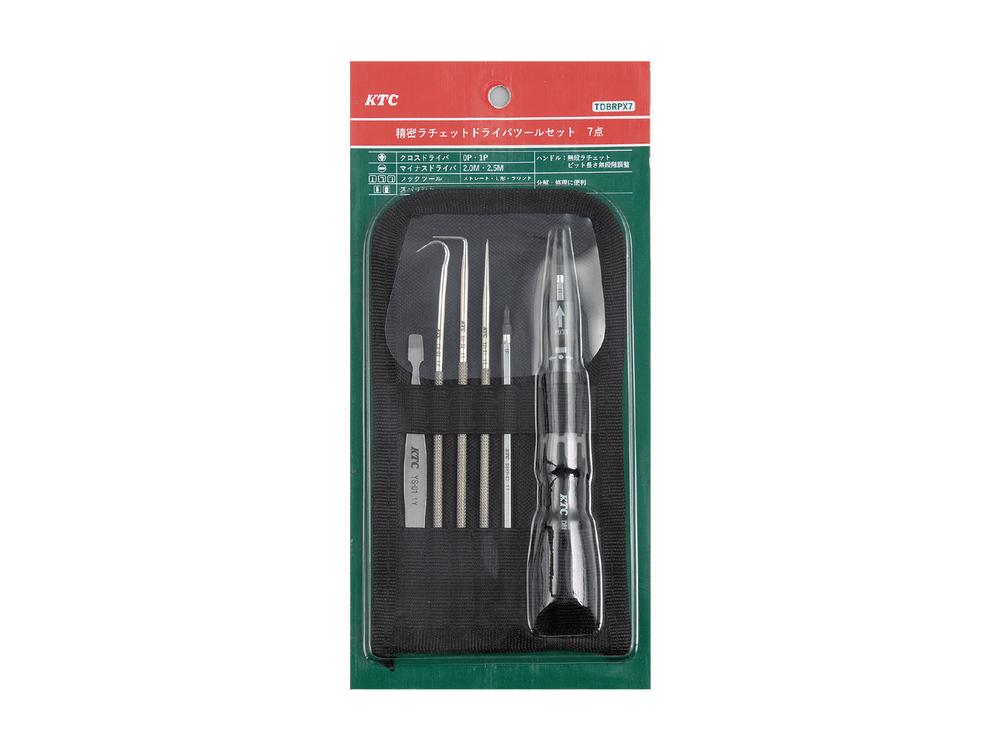 [TDBRPX7] KTC(京都機械工具)精密ラチェットドライバツールセット 7点 セット品 - MisakaZoo