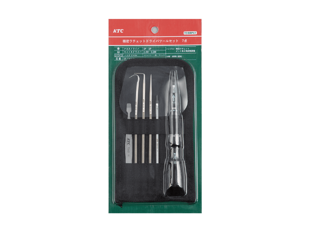 [TDBRPX7] KTC(京都機械工具)精密ラチェットドライバツールセット 7点 セット品 - MisakaZoo