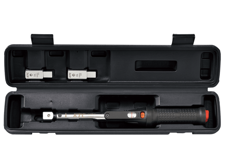 [TGW010103] KTC(京都機械工具)9×12プレセット型トルクレンチ ヘッド交換式セット（2〜10N・m 全長303mm） セット品3点 - MisakaZoo