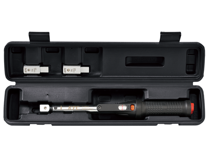 [TGW010103] KTC(京都機械工具)9×12プレセット型トルクレンチ ヘッド交換式セット（2〜10N・m 全長303mm） セット品3点