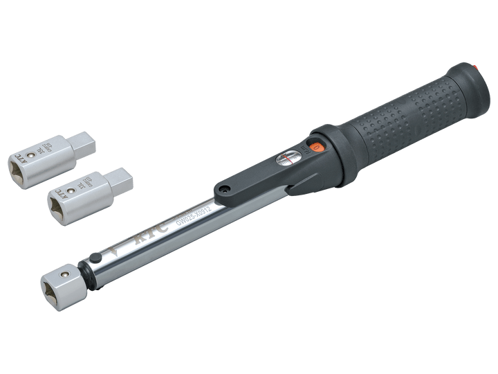 [TGW025103] KTC(京都機械工具)9×12プレセット型トルクレンチ ヘッド交換式セット（5〜25N・m 全長303mm） セット品3点 - MisakaZoo