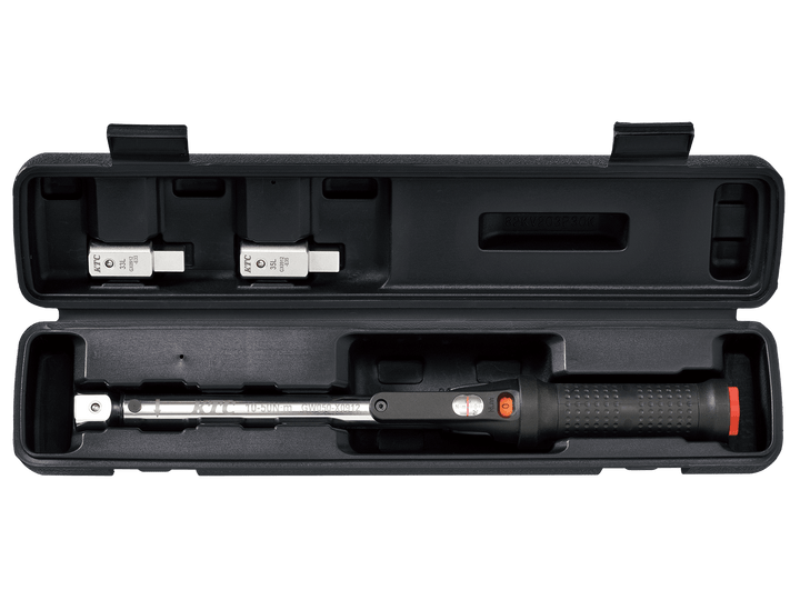 [TGW050103] KTC(京都機械工具)9×12プレセット型トルクレンチ ヘッド交換式セット（10〜50N・m 全長343mm） セット品3点 - MisakaZoo