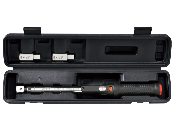 [TGW050103] KTC(京都機械工具)9×12プレセット型トルクレンチ ヘッド交換式セット（10〜50N・m 全長343mm） セット品3点