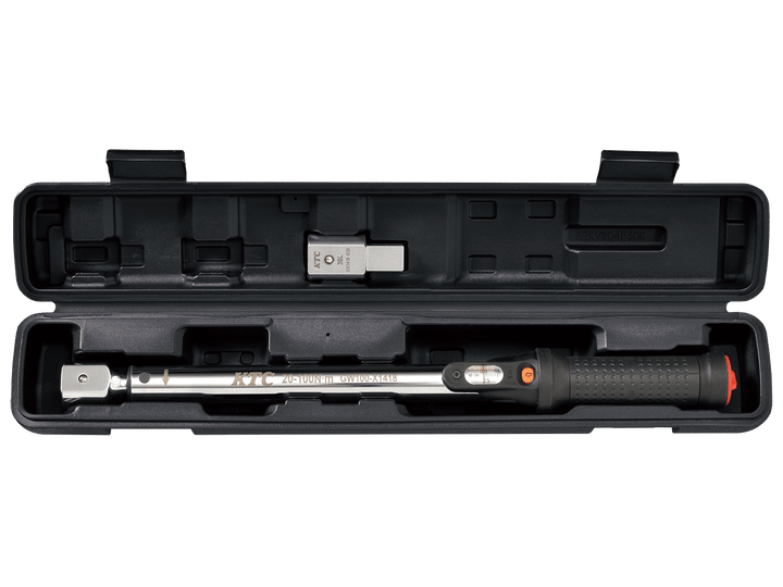 [TGW100202] KTC(京都機械工具)14×18プレセット型トルクレンチ ヘッド交換式セット（20〜100N・m 全長438.3mm） セット品2点 - MisakaZoo