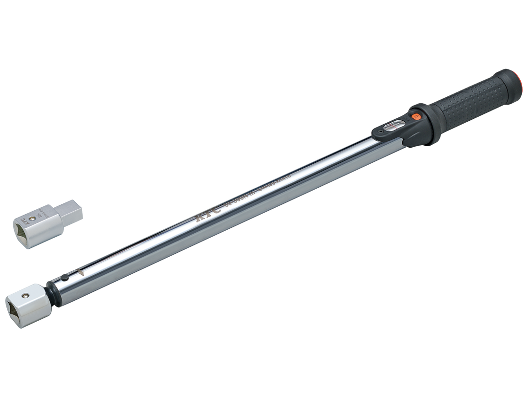 [TGW300202] KTC(京都機械工具)14×18プレセット型トルクレンチ ヘッド交換式セット（60〜300N・m 全長597.3mm） セット品2点