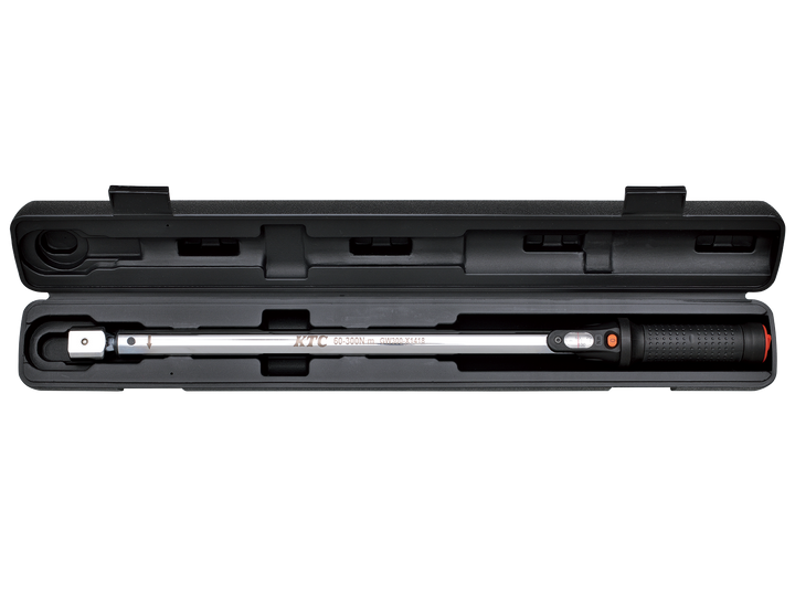 [TGW300202] KTC(京都機械工具)14×18プレセット型トルクレンチ ヘッド交換式セット（60〜300N・m 全長597.3mm） セット品2点