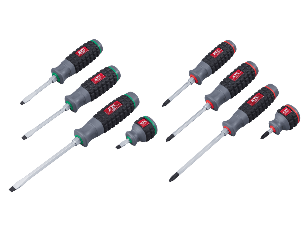 [TPMD18] KTC(京都機械工具)樹脂柄ドライバセット貫通タイプ[8本組] セット品8点 - MisakaZoo