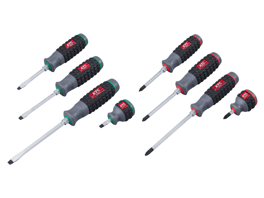 [TPMD18] KTC(京都機械工具)樹脂柄ドライバセット貫通タイプ[8本組] セット品8点 - MisakaZoo