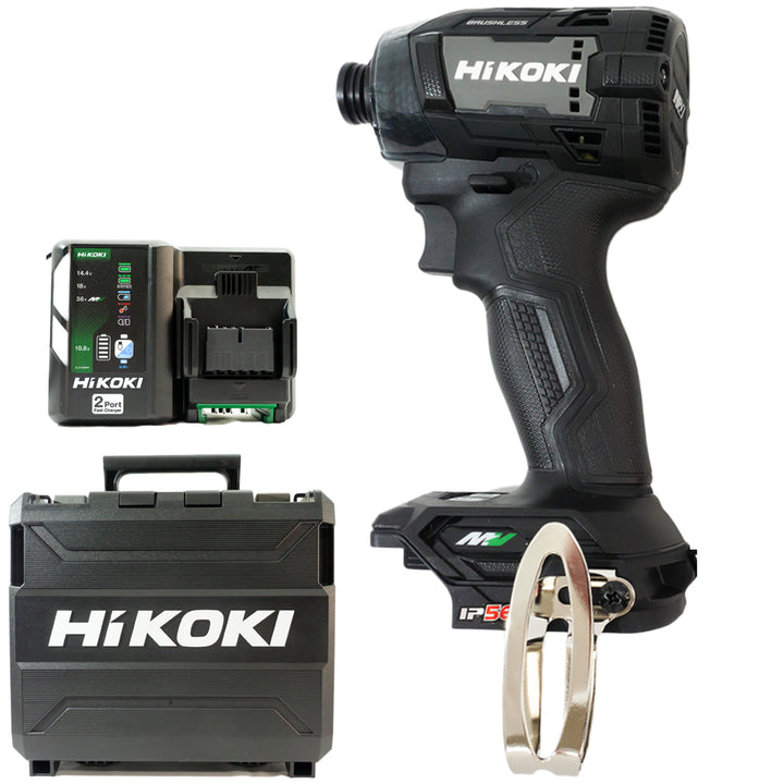 Hikoki(ハイコーキ) 充電式インパクトドライバ WH36DD　セット内容(セットバラシ品-OpenBox)：本体+収納ケース+充電器1台(UC18YDML)