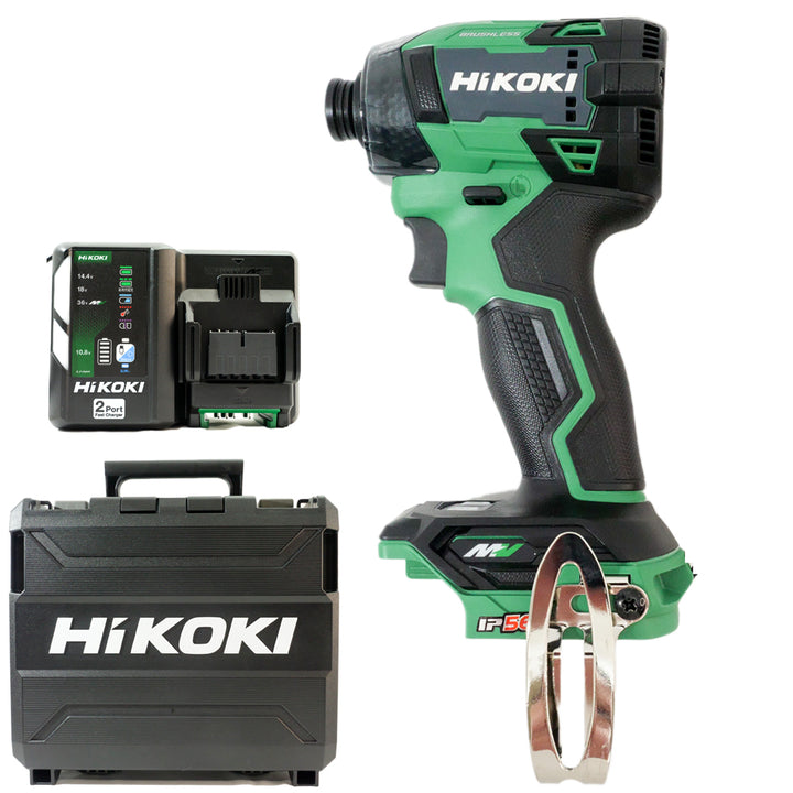 Hikoki(ハイコーキ) 充電式インパクトドライバ WH36DD　セット内容(セットバラシ品-OpenBox)：本体+収納ケース+充電器1台(UC18YDML)
