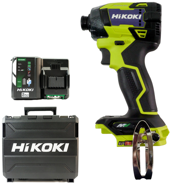 Hikoki(ハイコーキ) 充電式インパクトドライバ WH36DD　セット内容(セットバラシ品-OpenBox)：本体+収納ケース+充電器1台(UC18YDML)