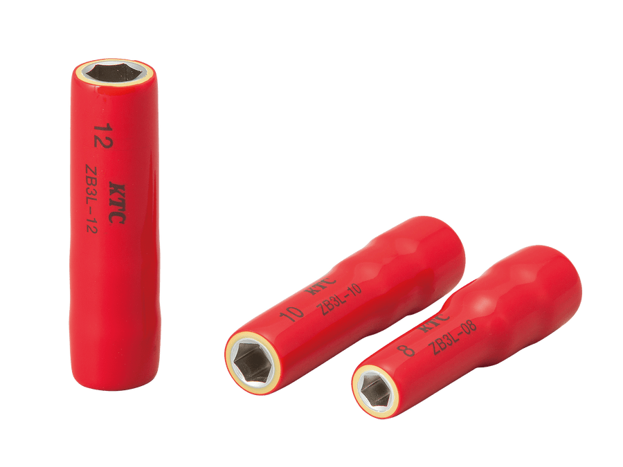 [ZB3L-10] KTC(京都機械工具)9.5sq.絶縁ディープソケット（対辺10mm・全長85mm） 単品1個 - MisakaZoo
