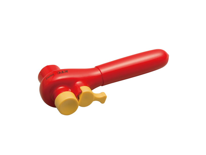 [ZBR2] KTC(京都機械工具)6.3sq.絶縁ラチェットハンドル（全長140mm・送り角度10°） 単品1本